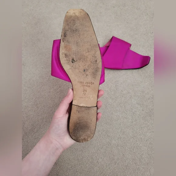 Kate Spade Fuchsia Slides - Picture 4 of 8